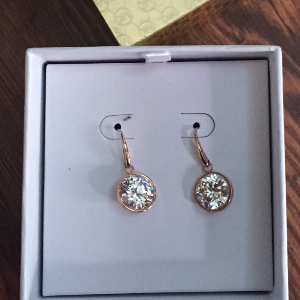 Michael Kors MK rose gold earrings NWT